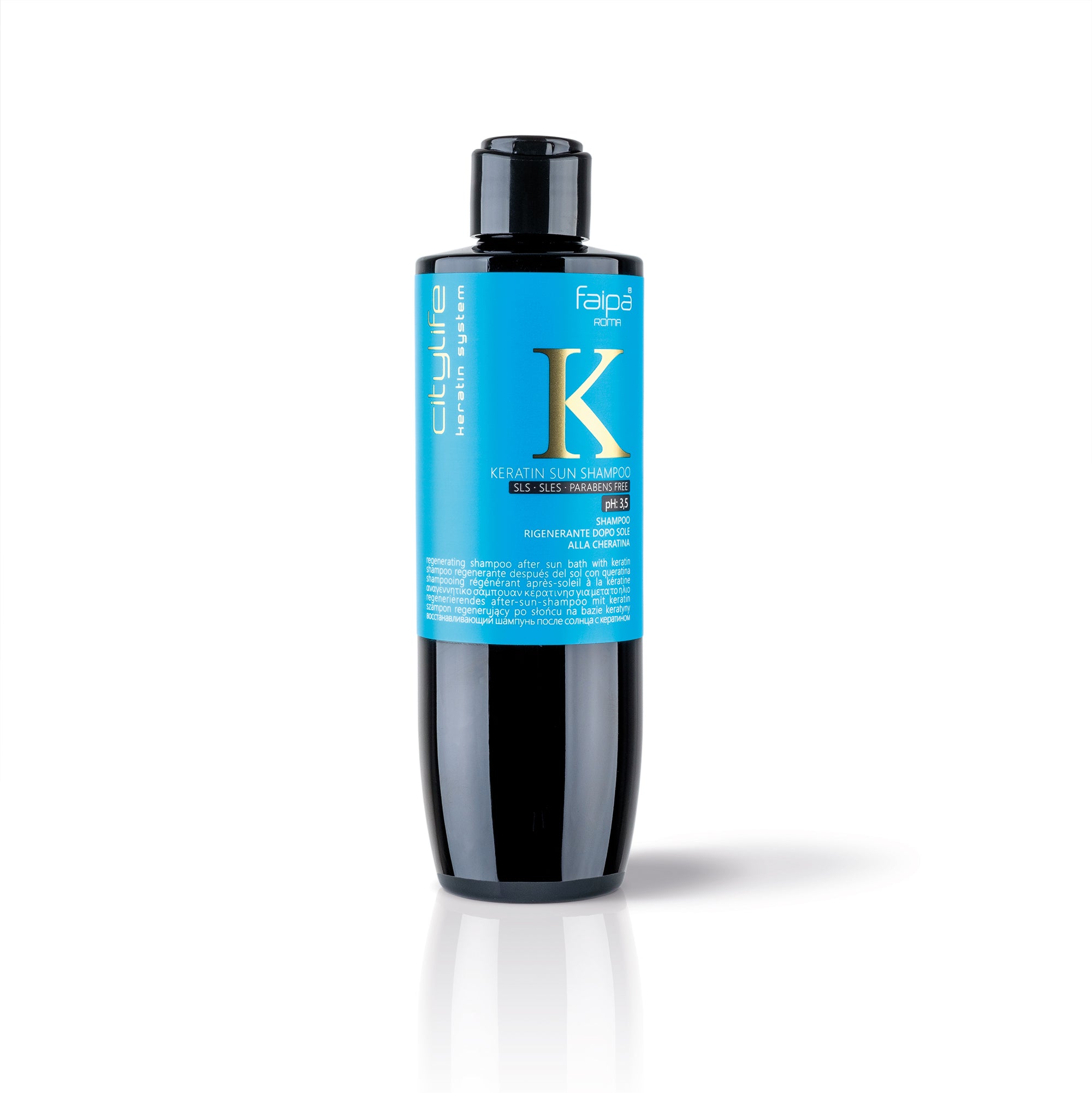 CITYLIFE Regenerating Hair Shampoo After Sun Bath With Keratin And Moringa Extracts 250ml