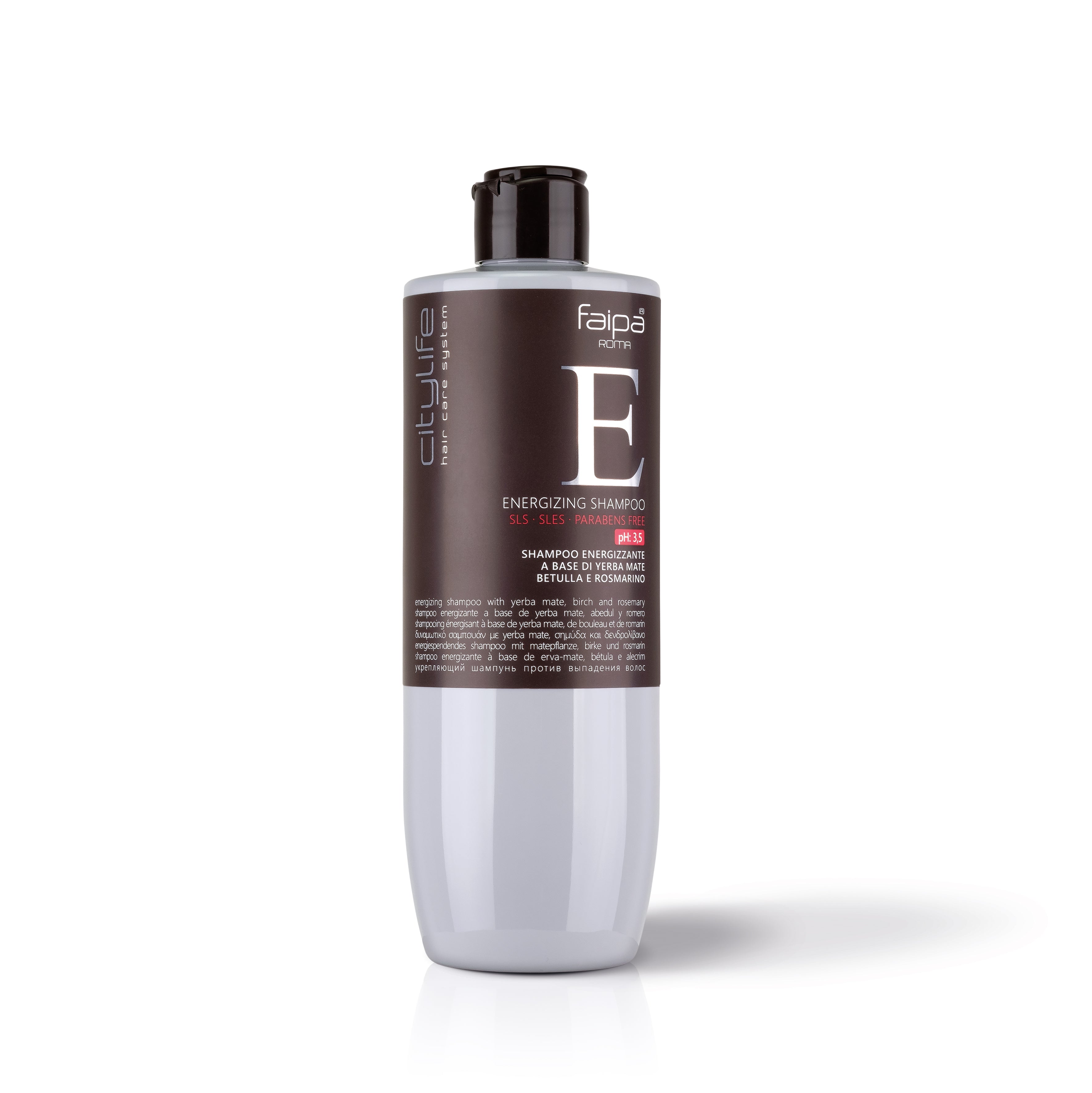 CITYLIFE Energizing Hair Shampoo With Yerba Mate, Birch And Rosemary 400ml