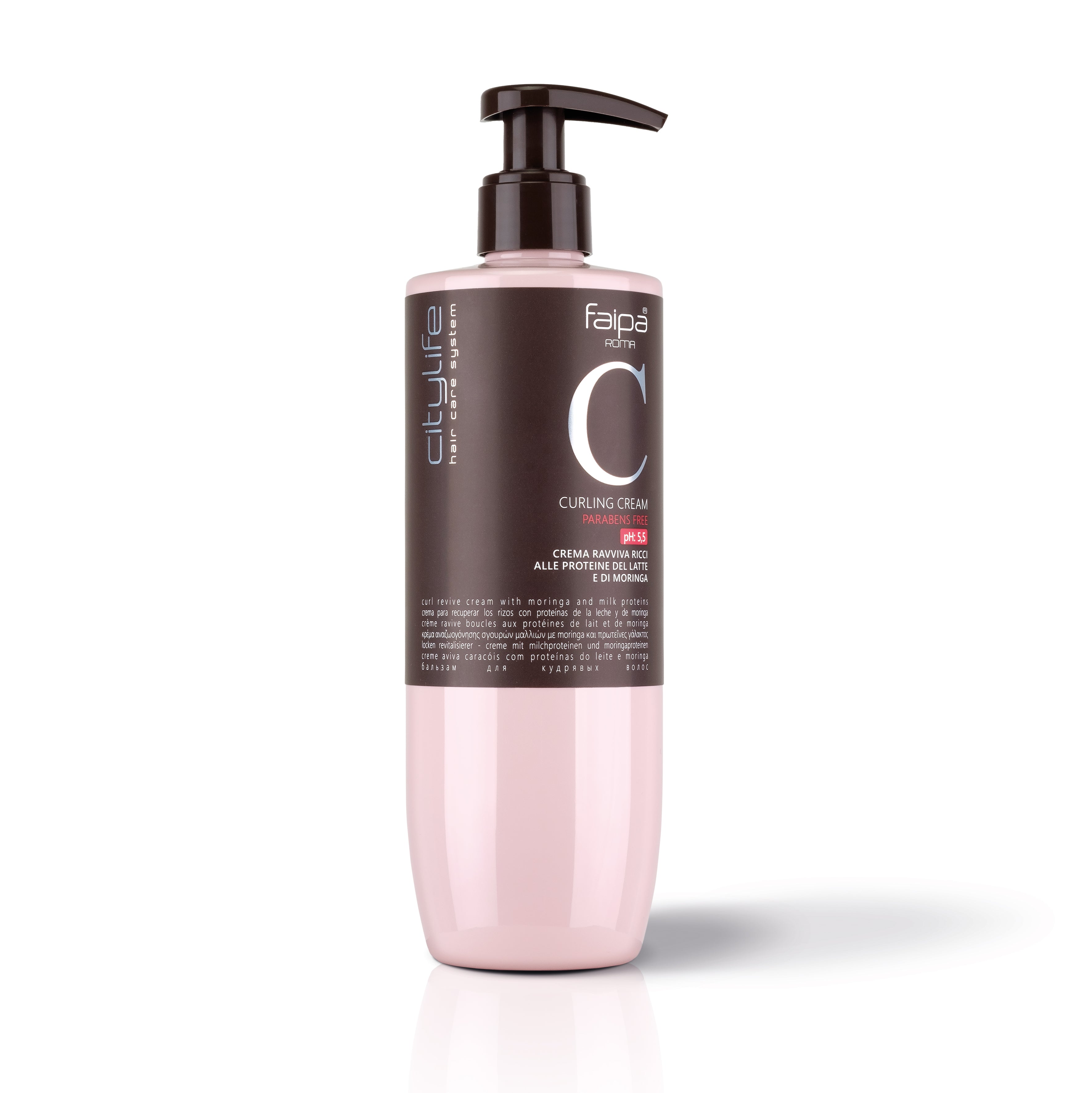 CITYLIFE Curl Revive Hair Cream With Moringa And Milk Proteins. Leave In Product 400ml