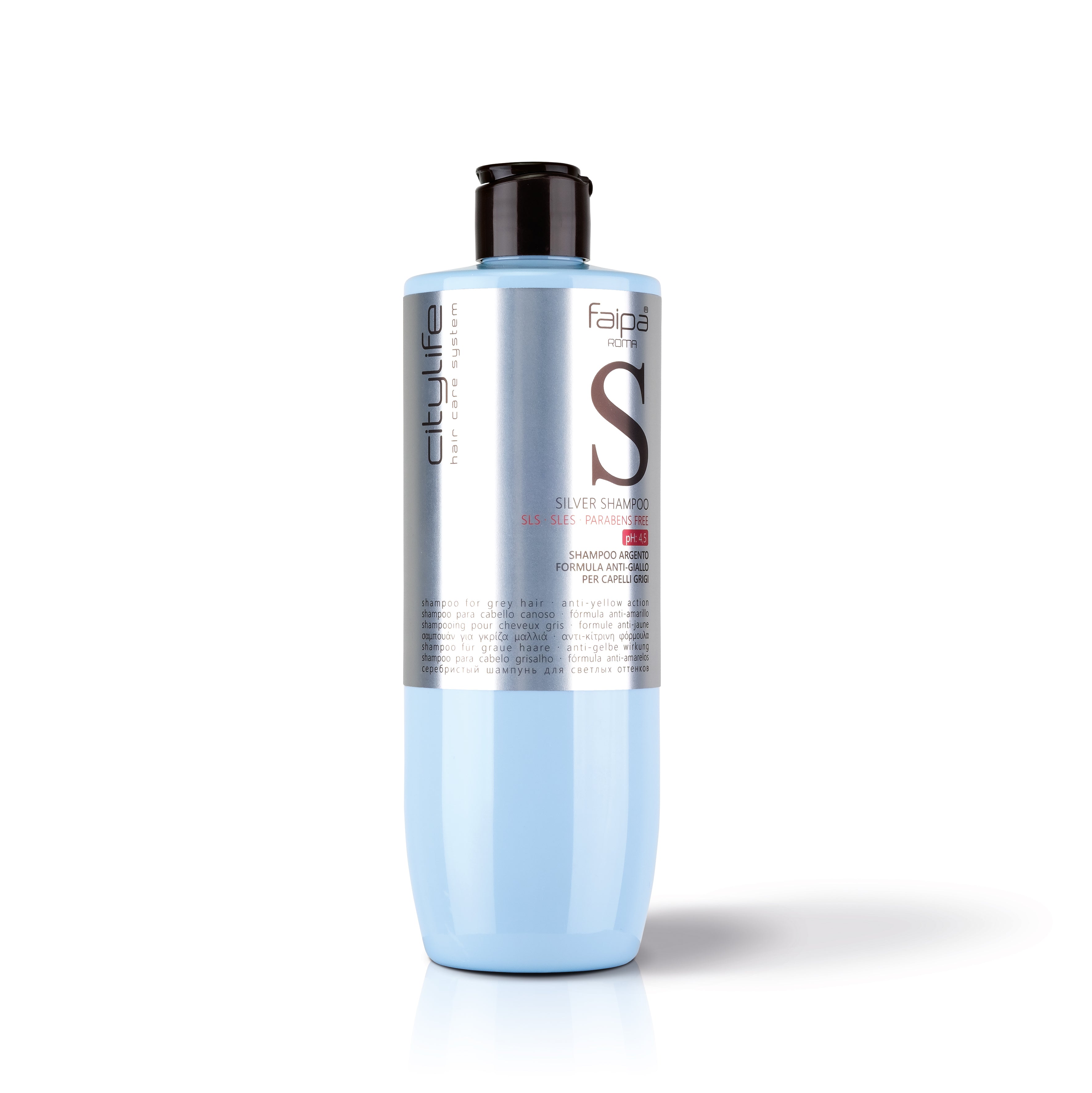 CITYLIFE Silver Shampoo For Grey Hair. Anti-Yellow Action 400ml
