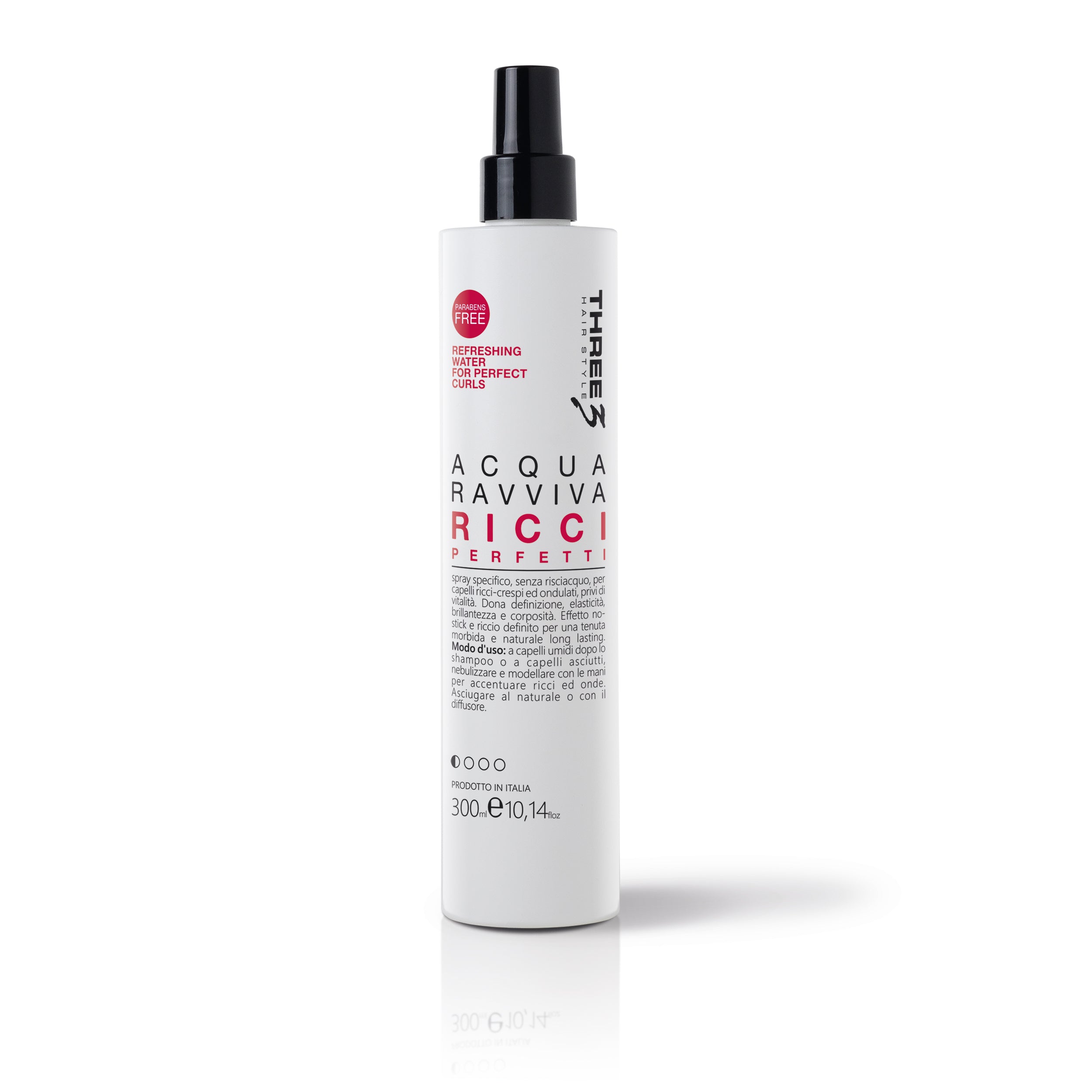THREE Hair Refreshing Water Spray For Perfect Curls 300ml