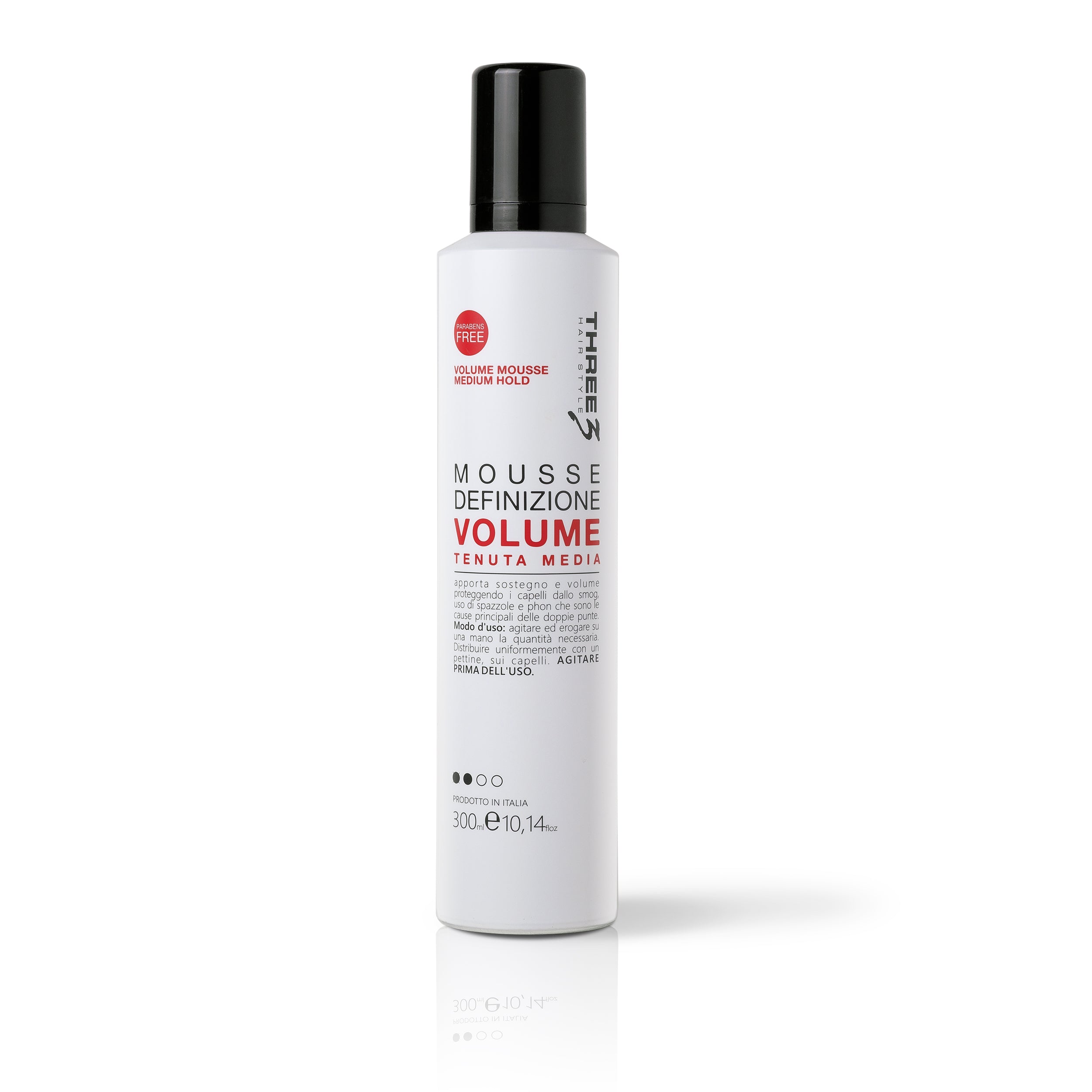 THREE Hair Volume Mousse Medium Hold 300ml